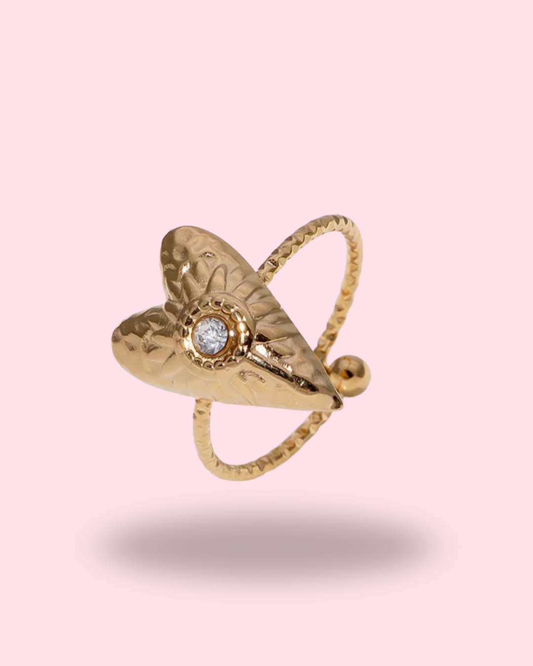 Golden Heart Ring